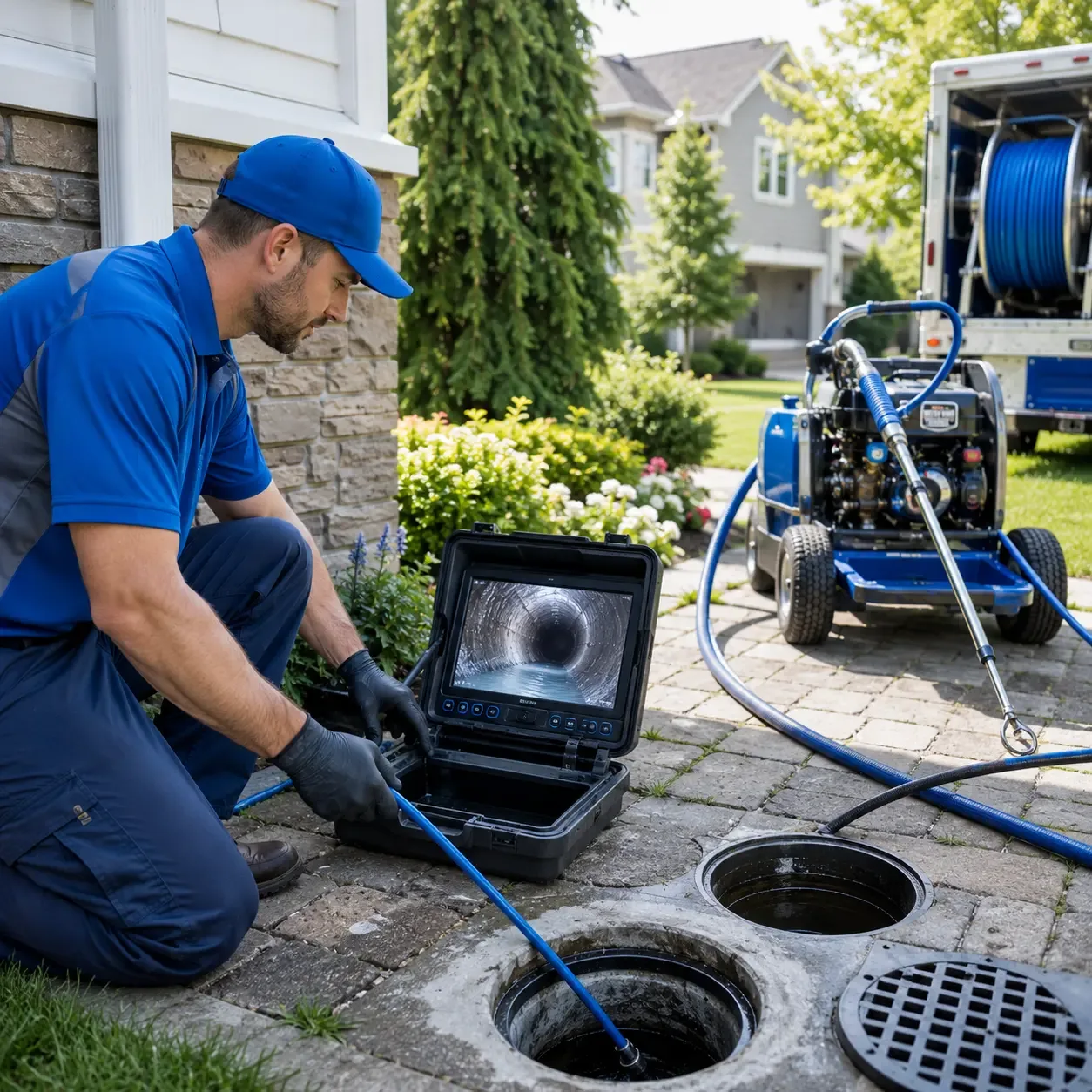 Outdoor drain cleaning professionals serving Barrington, NH